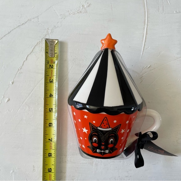 CARNIVAL COTTAGE HALLOWEEN BLACK CAT Mug By JOHANNA PARKER NWT - Picture 6 of 8